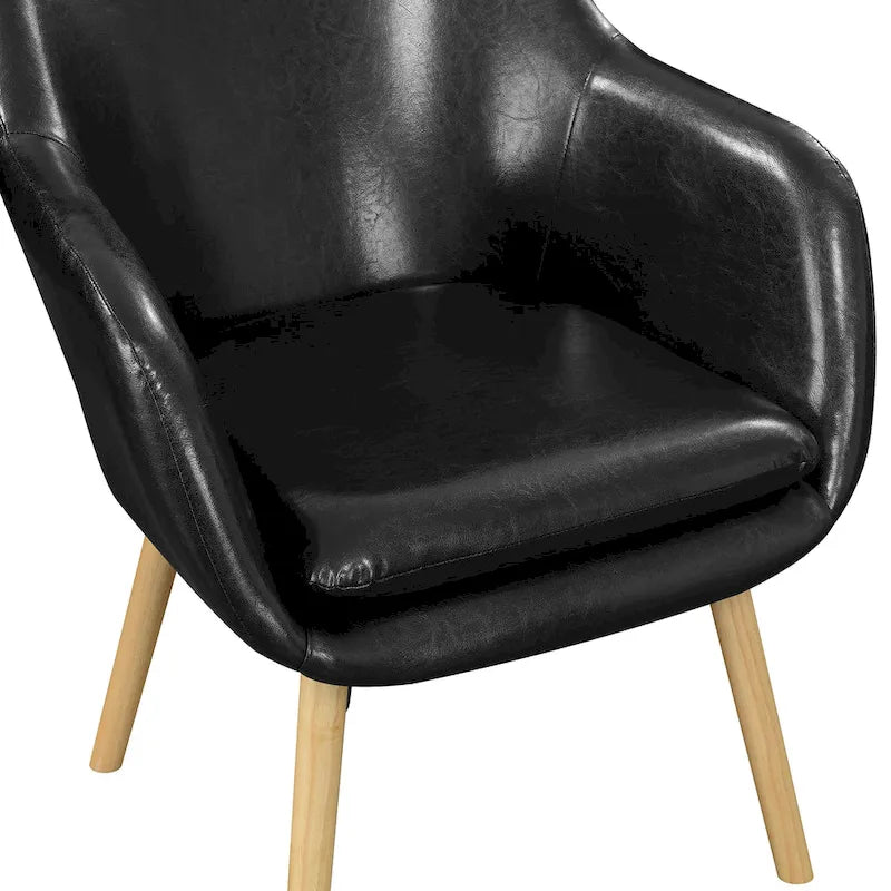 Convenience Concepts Take a Seat Charlotte Poltrona Accento Imbottita con Schienale Alto 28