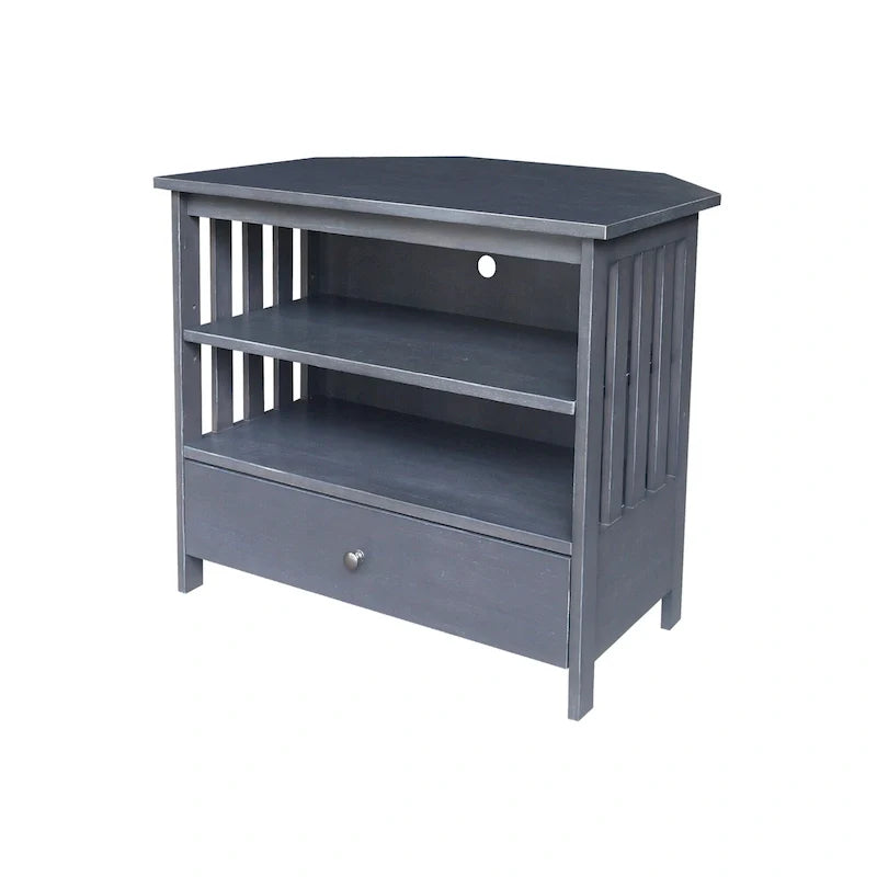 Solid Hardwood Mission Corner TV Stand 12