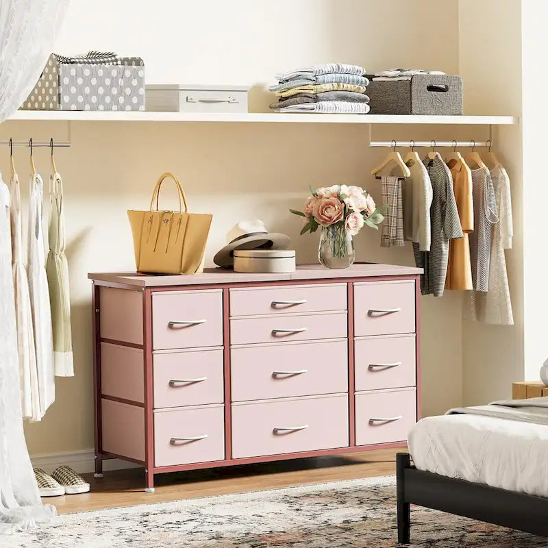 Bedroom Dresser with 10 Large Drawers for 55 Long TV Stand - 55 inches 35