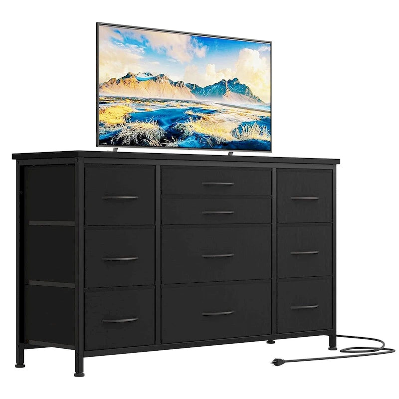 Bedroom Dresser with 10 Large Drawers for 55 Long TV Stand - 55 inches 6