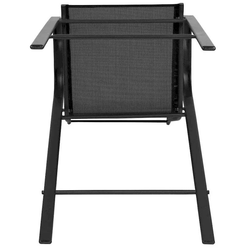 4 Pack Outdoor Barstools with Flex Comfort Material - Patio Stool 13