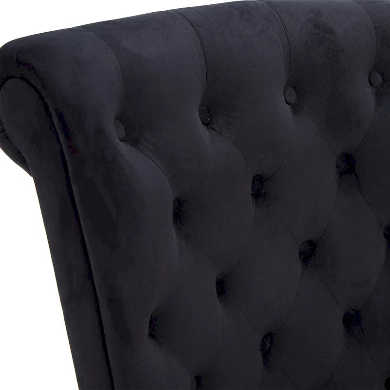 AVAWING Set of 2 Throne Royal Chair Thick Padding and Rubberwood Legs 10