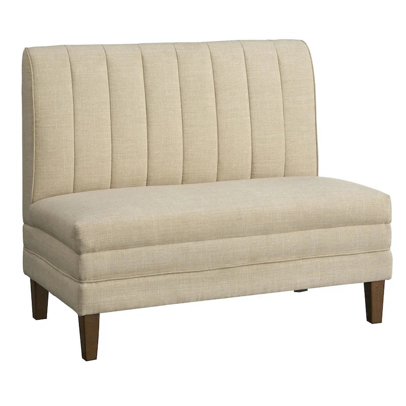 Lifestorey Kerrington 3-Piece Channel Back Upholstered Banquette Set 12