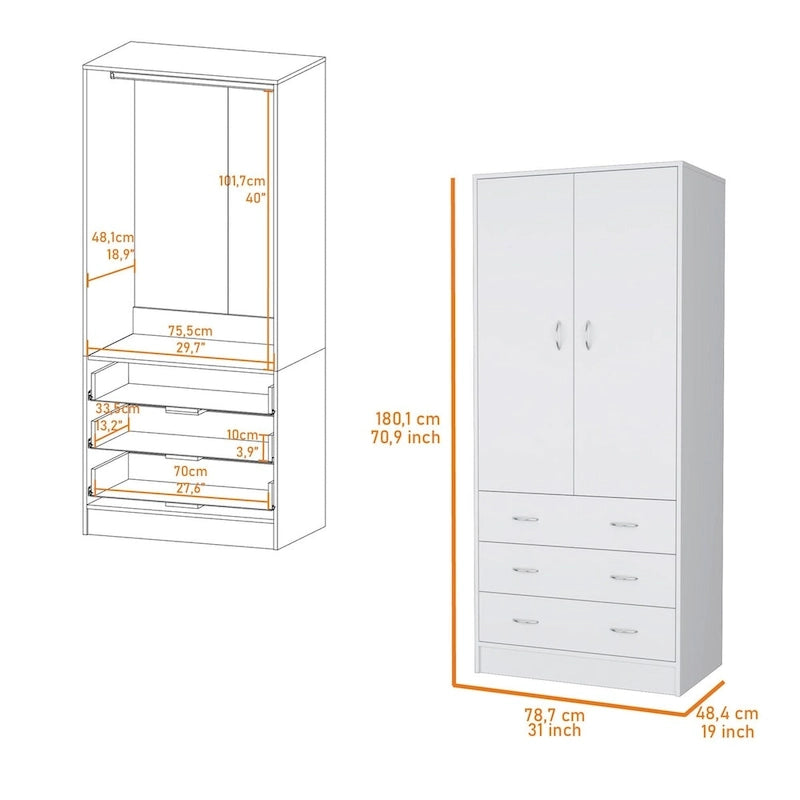 Prescott Armoire - White 5