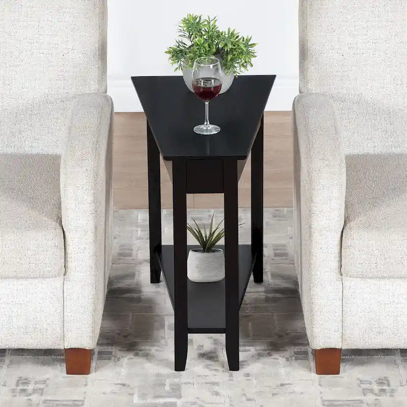 Convenience Concepts Tavolino a cuneo American Heritage con ripiano 38