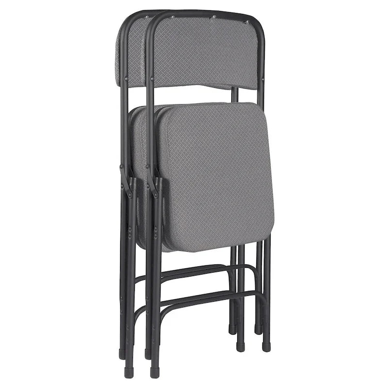 Hampden Furnishings Bernadine Collection Deluxe Fabric Padded Folding Chair, Pack of 2 23