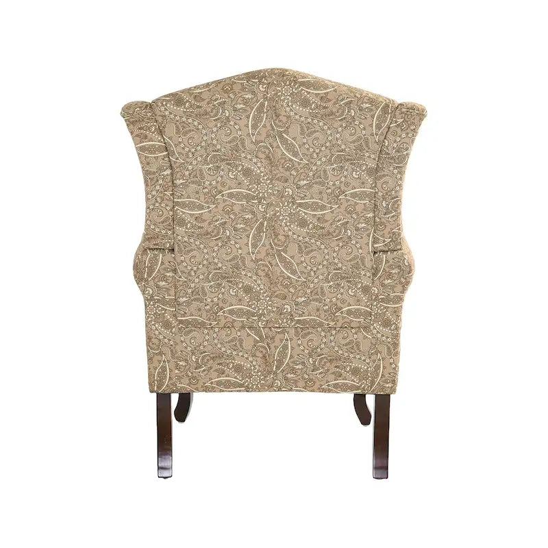 2 Set Traditional Wingback Accent Chairs Upholstered Armchair 35