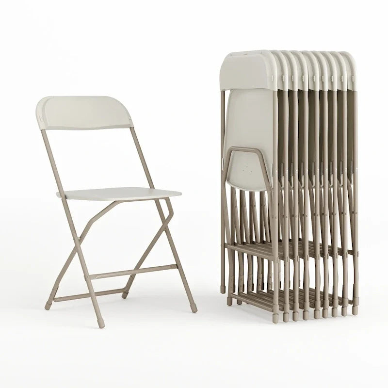 Plastic Folding Chair - 10 Pack 650LB Weight Capacity - Event Chair 4