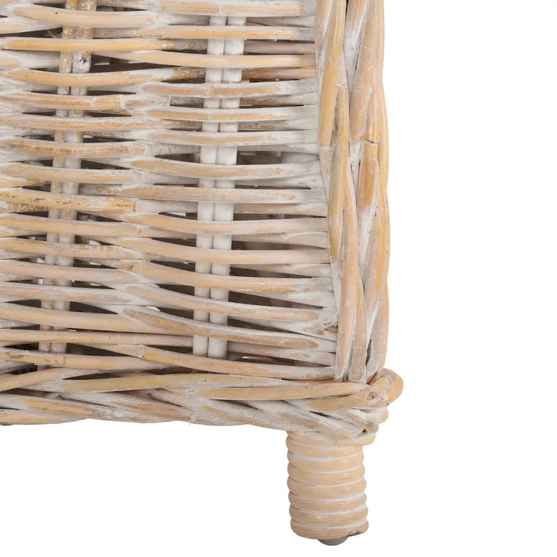SAFAVIEH Sinja Yellow Rattan Club Chair - 24  x 26  x 35  - 24Wx26Dx35H 16