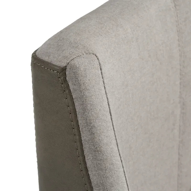 Modrest Fairview Contemporary Grey & Brass Counter Stool 7