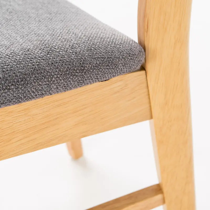 Set da pranzo rettangolare a 5 pezzi in legno di Idalia Fabric and Rubberwood di Christopher Knight Home 30