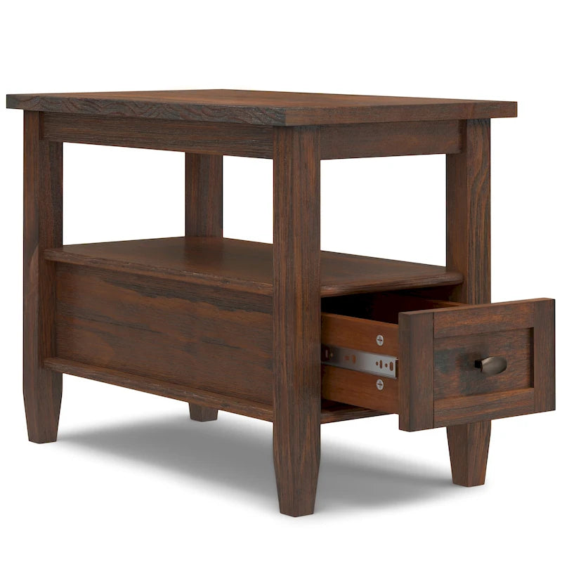 WYNDENHALL Norfolk TAVOLINO LATERALE STRETTO RETTANGOLARE TRADIZIONALE IN LEGNO MASSELLO, LARGHEZZA 14 POLLICI - 14 pollici di larghezza 29