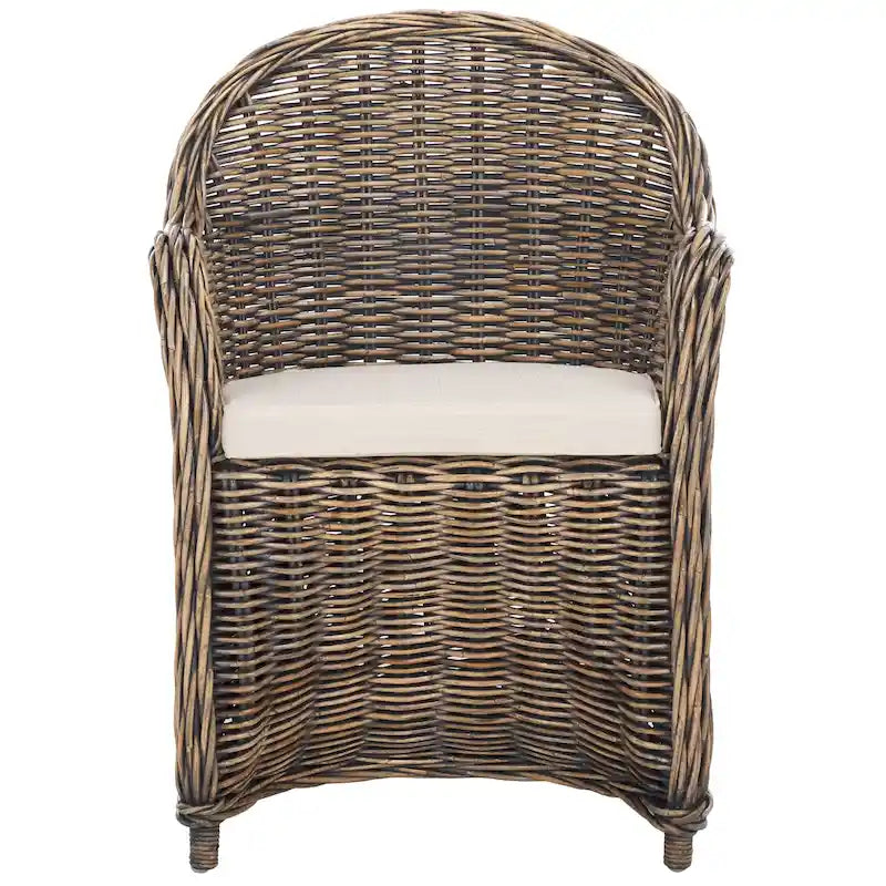 SAFAVIEH Sinja Yellow Rattan Club Chair - 24  x 26  x 35  - 24Wx26Dx35H 6