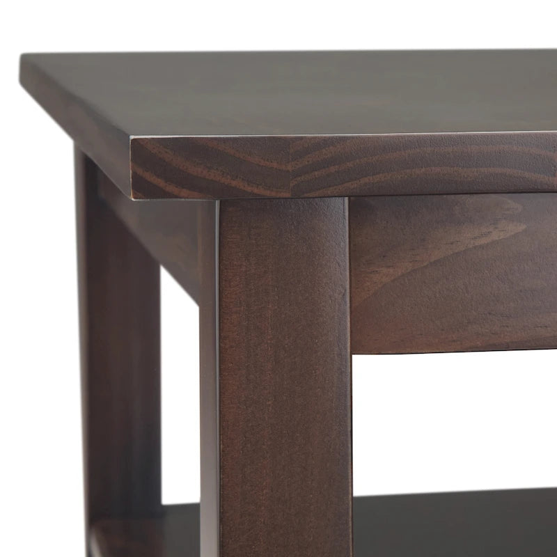 WYNDENHALL Norfolk TAVOLINO LATERALE STRETTO RETTANGOLARE TRADIZIONALE IN LEGNO MASSELLO, LARGHEZZA 14 POLLICI - 14 pollici di larghezza 44