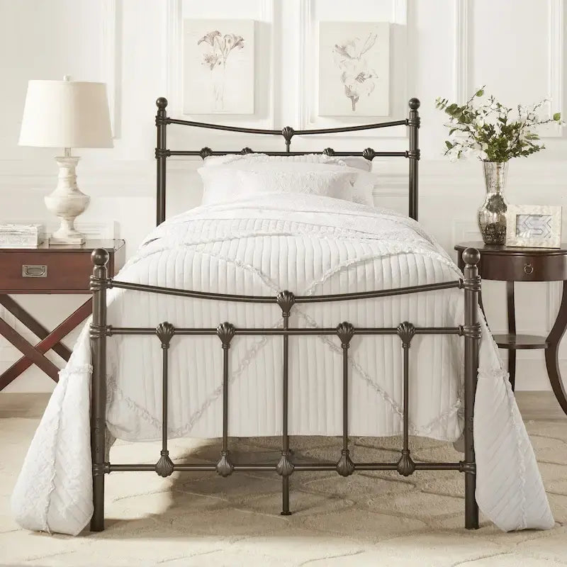 Xander Dark Brown Steel Bed by iNSPIRE Q Classic 3