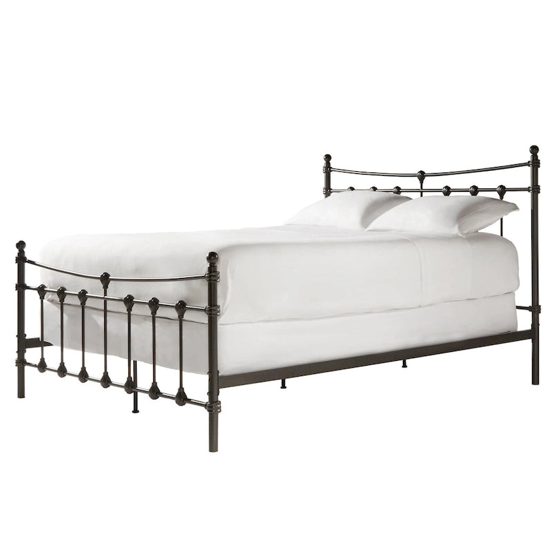 Xander Dark Brown Steel Bed by iNSPIRE Q Classic 13
