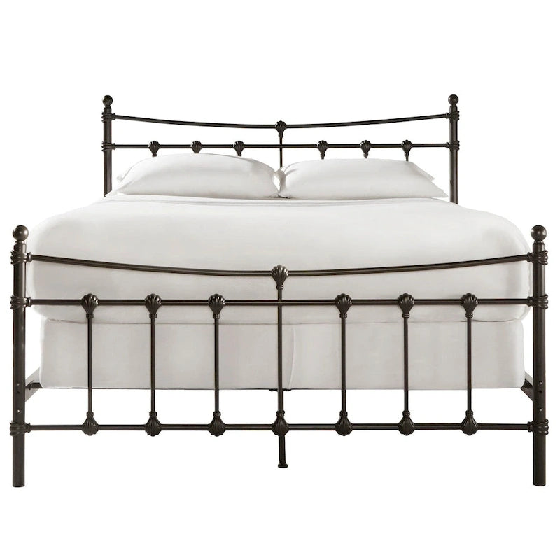 Xander Dark Brown Steel Bed by iNSPIRE Q Classic 14