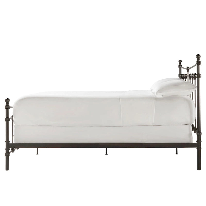 Xander Dark Brown Steel Bed by iNSPIRE Q Classic 15