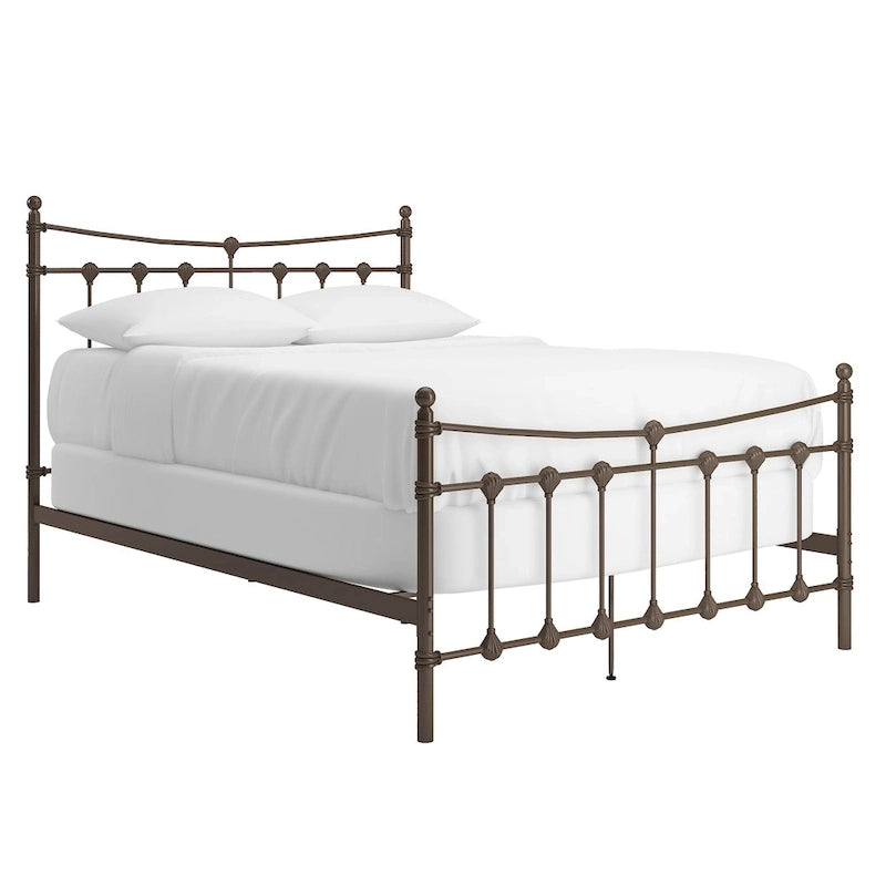 Xander Dark Brown Steel Bed by iNSPIRE Q Classic 16