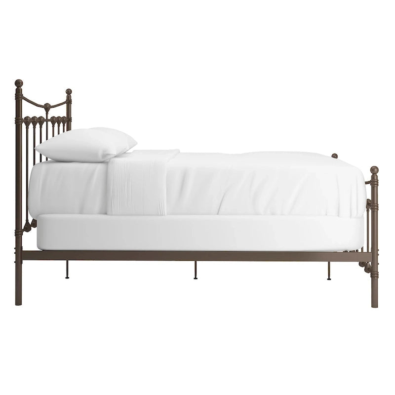 Xander Dark Brown Steel Bed by iNSPIRE Q Classic 18