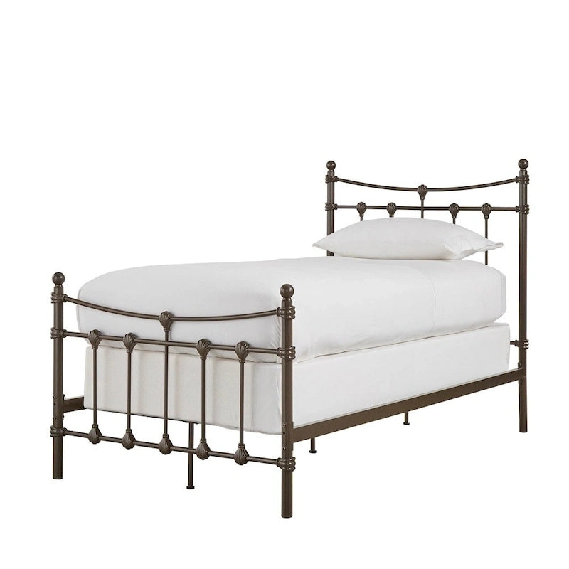 Xander Dark Brown Steel Bed by iNSPIRE Q Classic 21