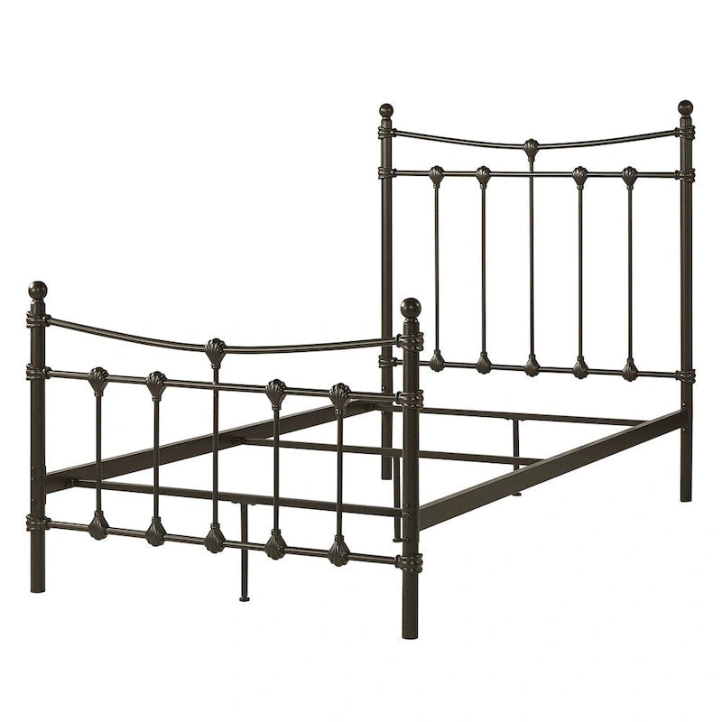 Xander Dark Brown Steel Bed by iNSPIRE Q Classic 24