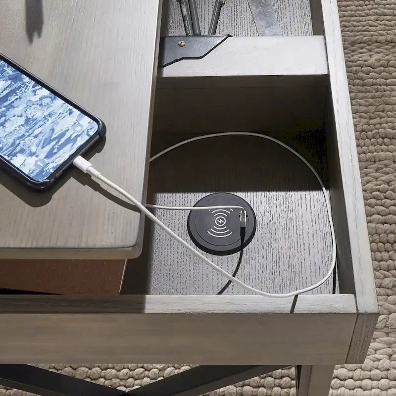 Murali Lift Top Desk with Charging Station by iNSPIRE Q Modern 9