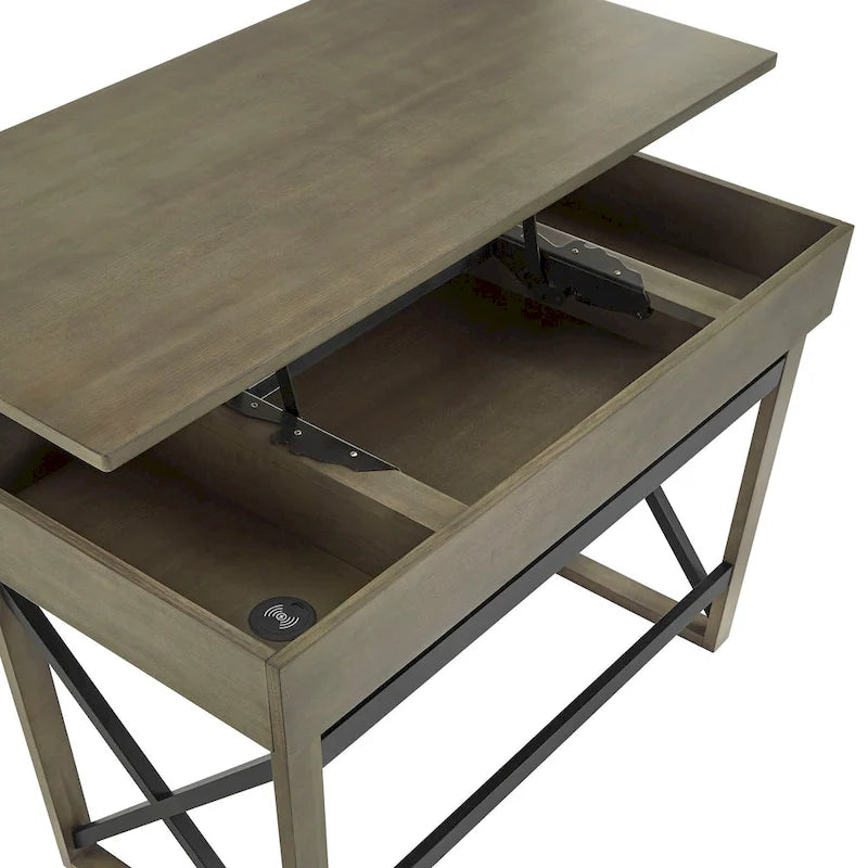 Murali Lift Top Desk with Charging Station by iNSPIRE Q Modern 16