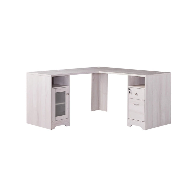 Barlon Transitional 59-inch L-shaped Computer Desk with USBs by Furniture of America 3