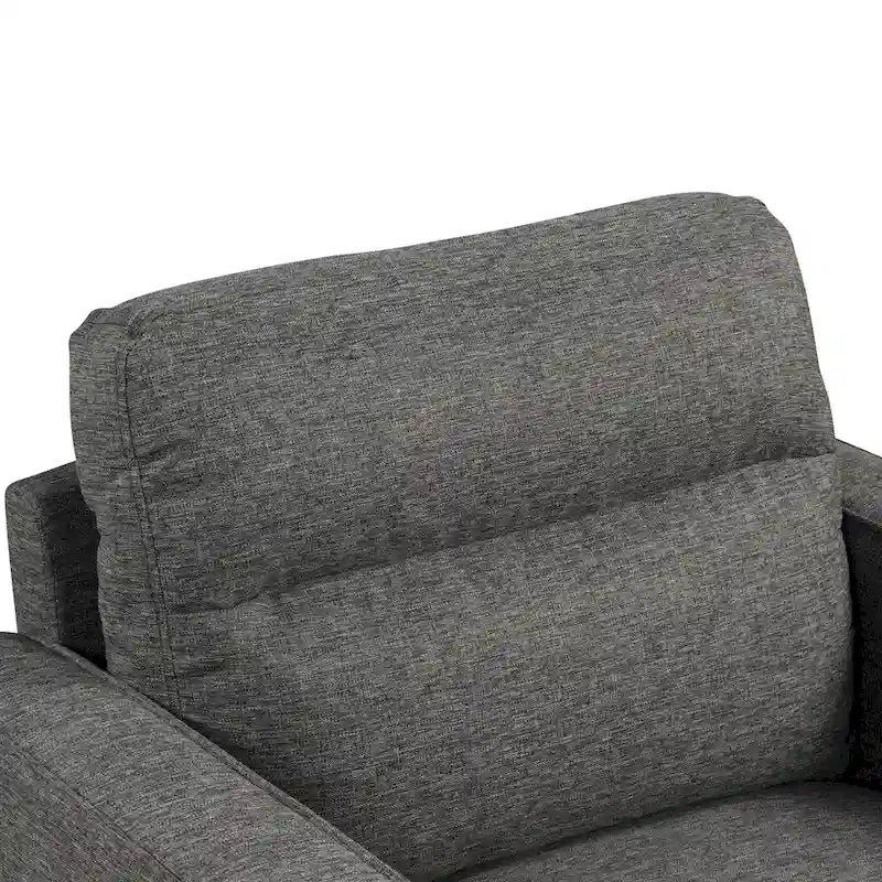 Wystan Contemporary Track Arms Chair with Solid Wood Tapered Legs, Upholstered Fabric Single Sofa Chair by Furniture of America 10
