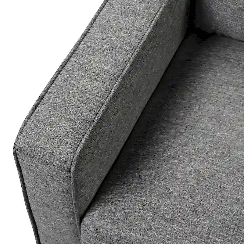 Wystan Contemporary Track Arms Chair with Solid Wood Tapered Legs, Upholstered Fabric Single Sofa Chair by Furniture of America 11