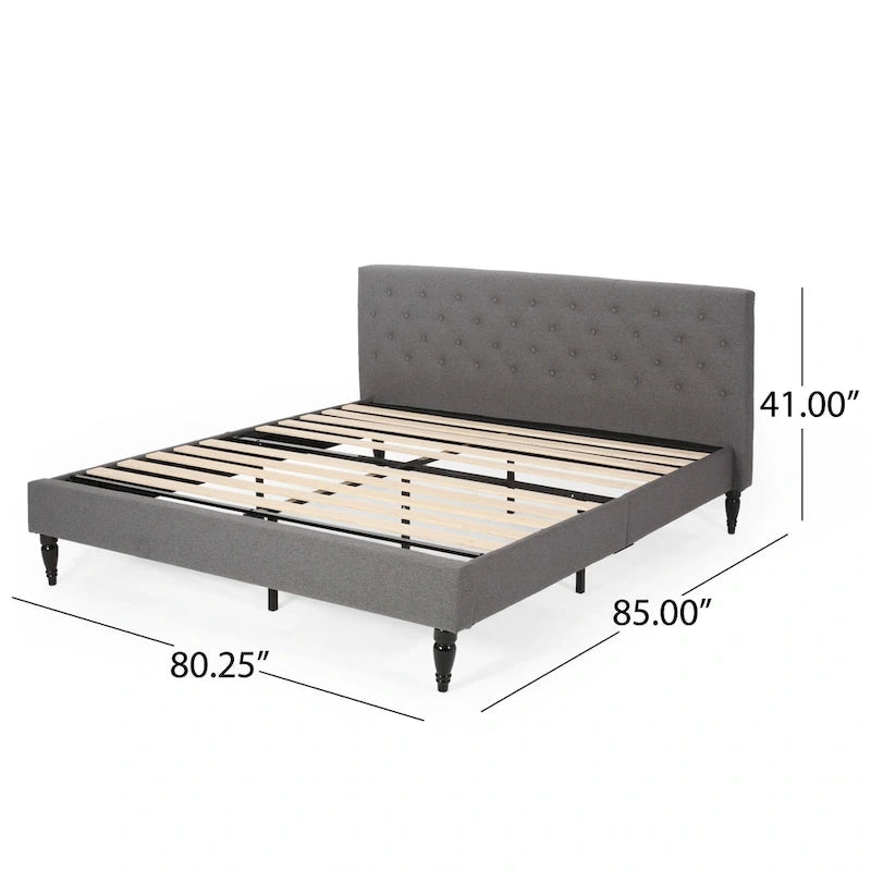 Atterbury Upholstered King Bed Platform by Christopher Knight Home 14