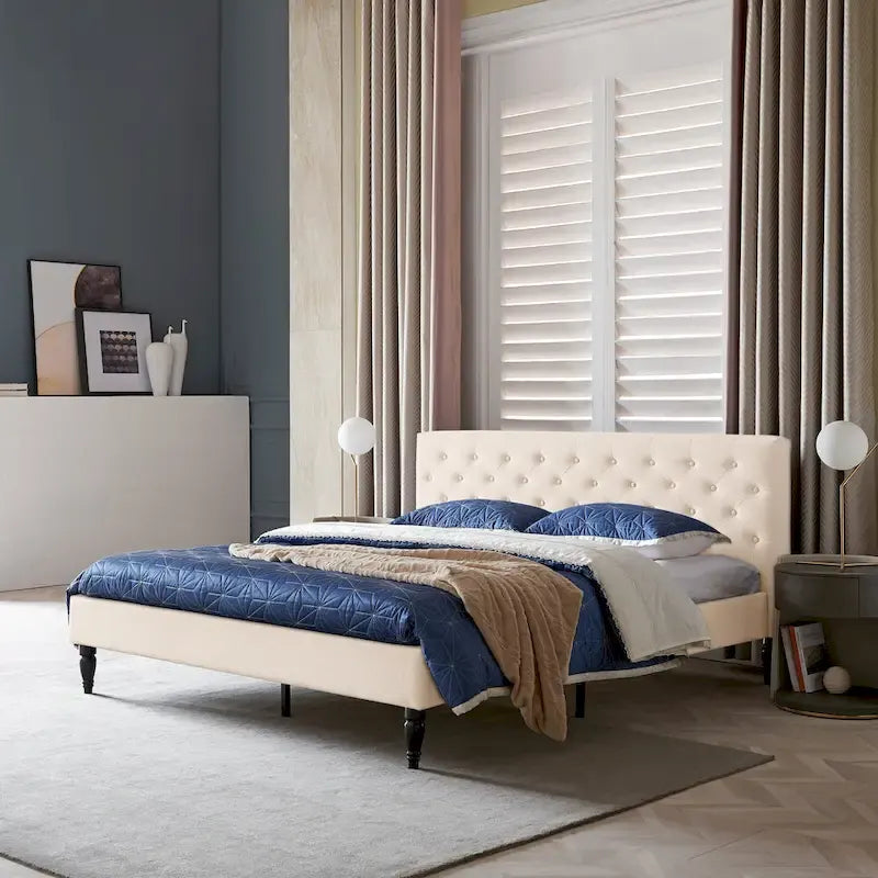 Atterbury Upholstered King Bed Platform by Christopher Knight Home 15