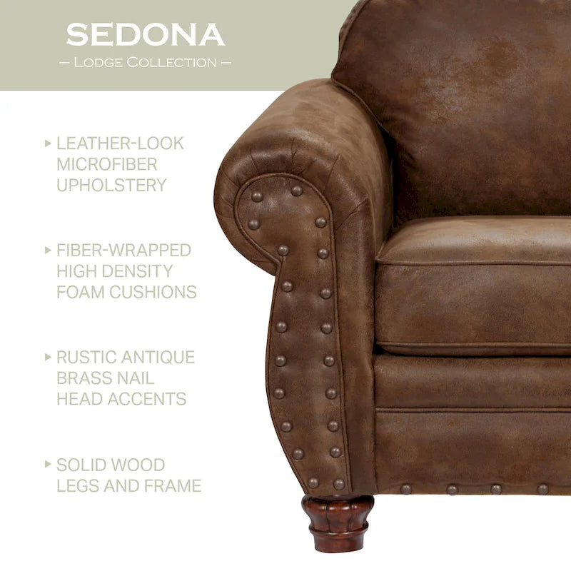 American Furniture Classics Model 9901-00-90 Sedona Arm Chair with Matching Ottoman 4