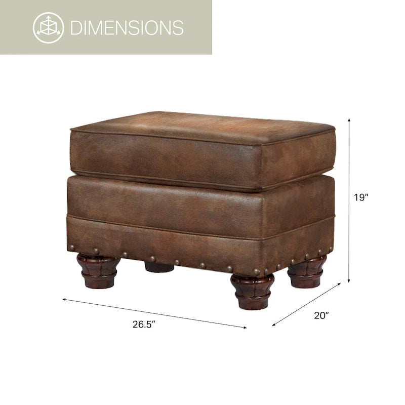 American Furniture Classics Model 9901-00-90 Sedona Arm Chair with Matching Ottoman 7
