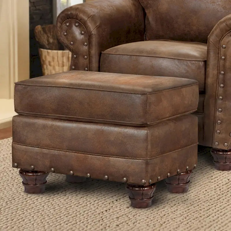 American Furniture Classics Model 9901-00-90 Sedona Arm Chair with Matching Ottoman 8