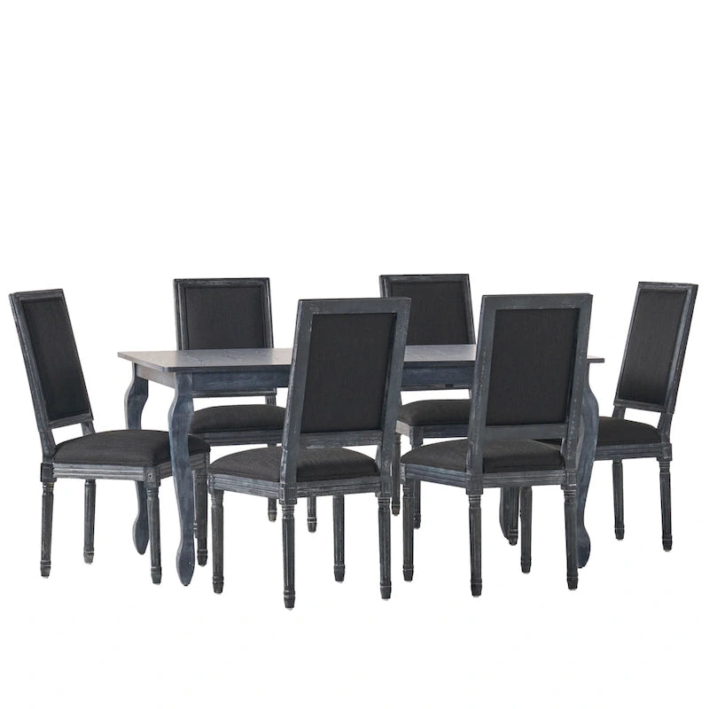 Regan Upholstered Expandable 7 Piece Dining Set by Christopher Knight Home 22