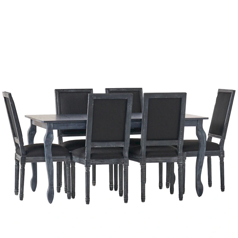 Regan Upholstered Expandable 7 Piece Dining Set by Christopher Knight Home 25