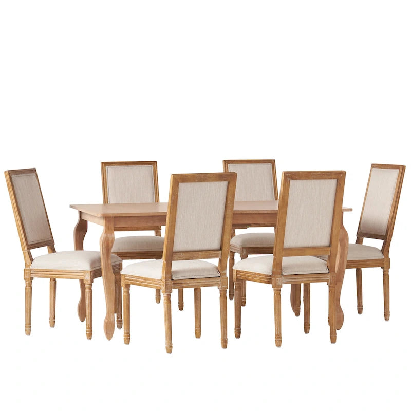 Regan Upholstered Expandable 7 Piece Dining Set by Christopher Knight Home 31