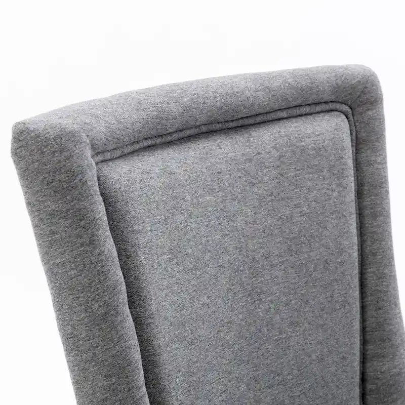 Ultra Side Dining Chair with Thickened Fabric and Bronze Nail Head, Set of 2 16