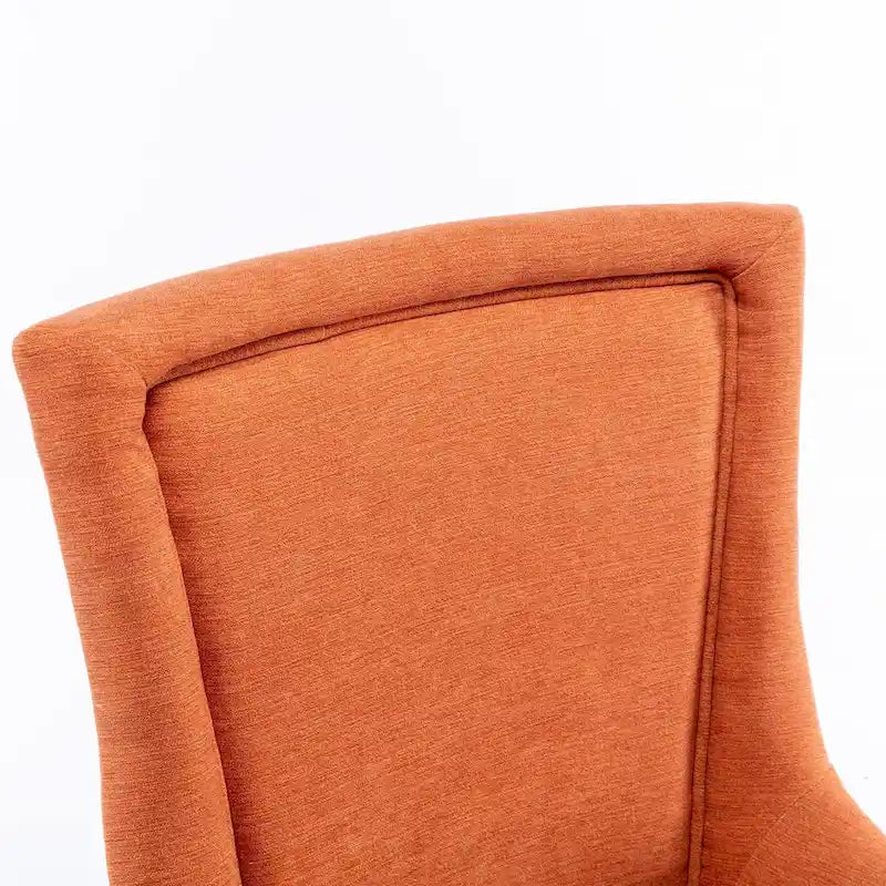 Ultra Side Dining Chair with Thickened Fabric and Bronze Nail Head, Set of 2 25