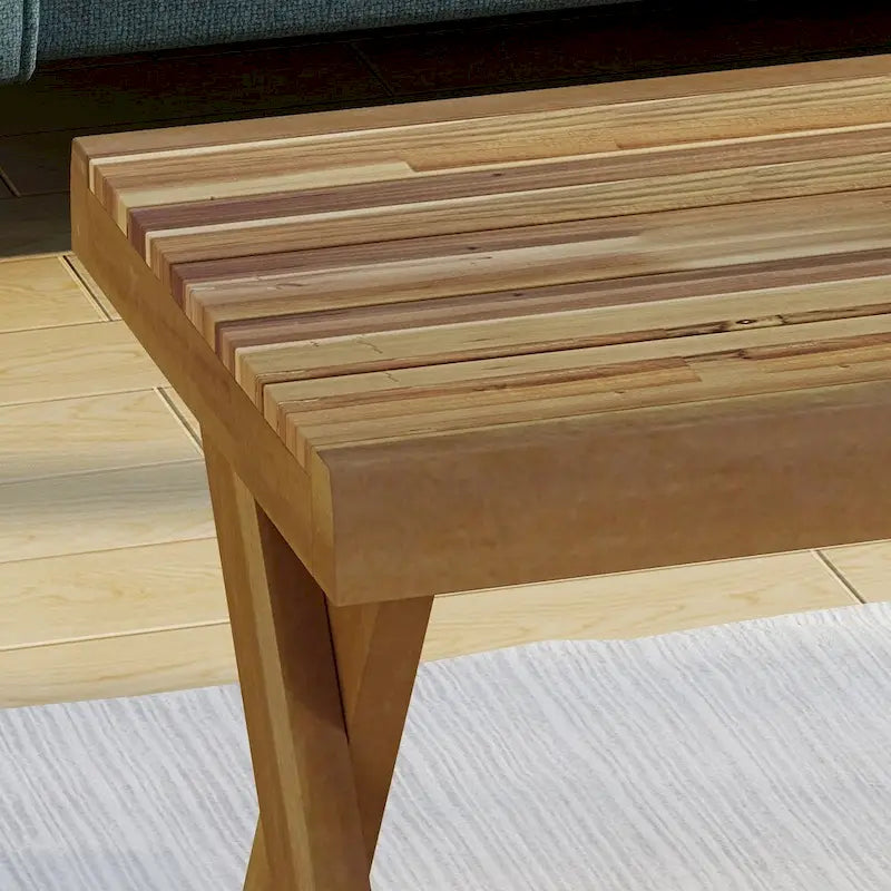 Esmeralda Farmhouse Acacia Wood Coffee Table by Christopher Knight Home 3