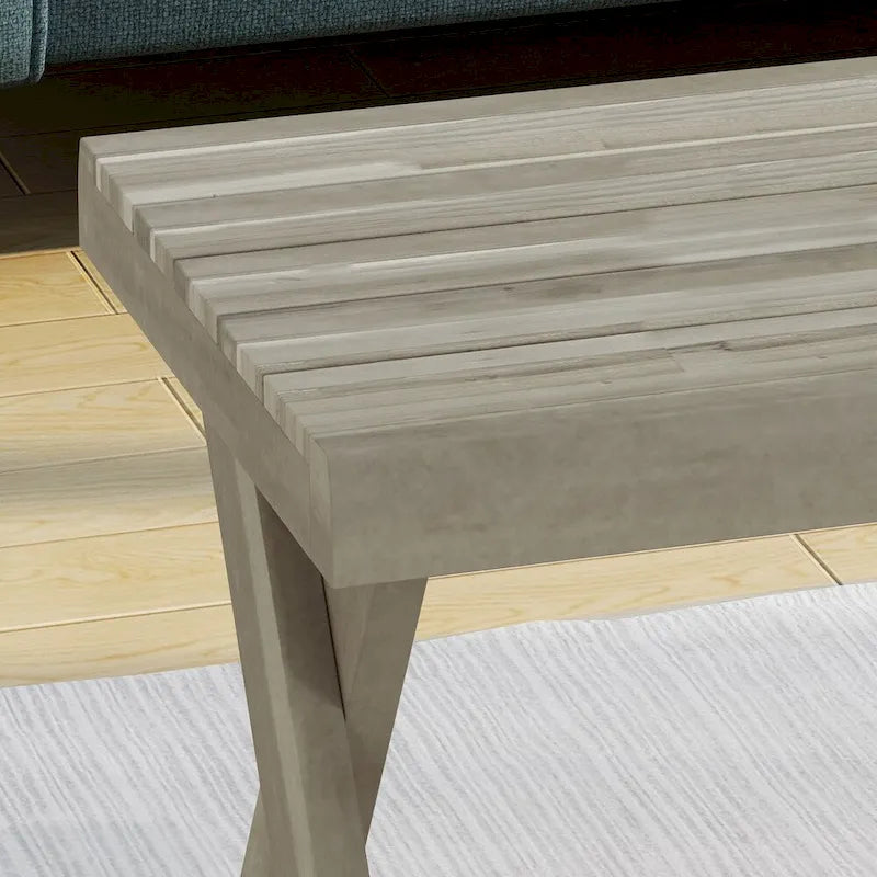 Esmeralda Farmhouse Acacia Wood Coffee Table by Christopher Knight Home 7