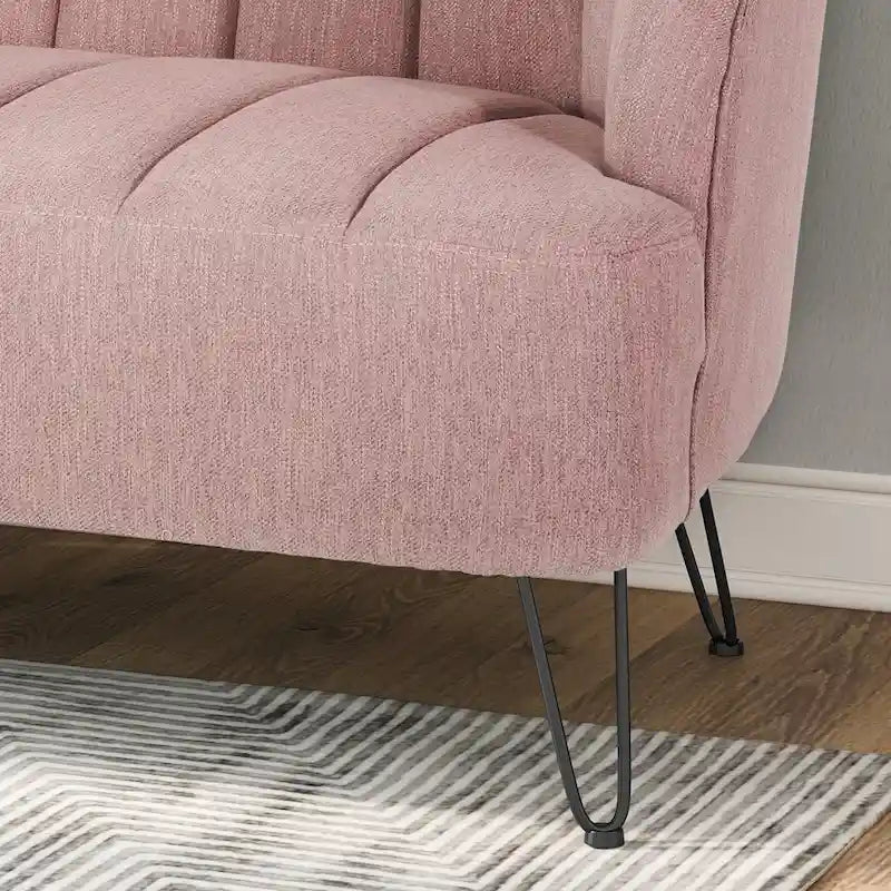 Lupine Modern Fabric Loveseat with Hairpin Legs by Christopher Knight Home 5