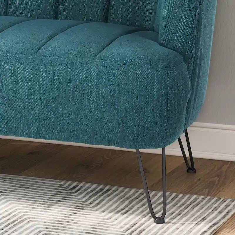 Lupine Modern Fabric Loveseat with Hairpin Legs by Christopher Knight Home 10