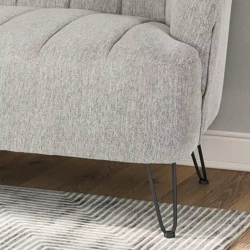 Lupine Modern Fabric Loveseat with Hairpin Legs by Christopher Knight Home 15