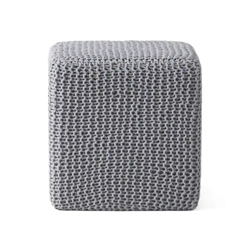 Tessie Knitted Foot Stool by Christopher Knight Home 17