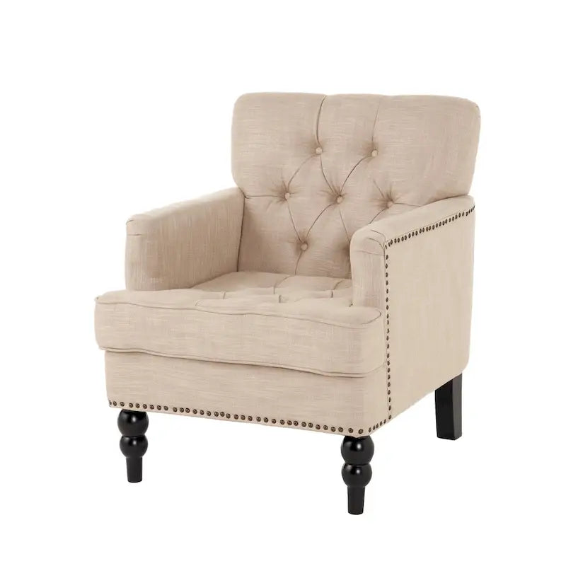 Malone Tufted Back Fabric Club Chair by Christopher Knight Home - 28.00 L x 29.50 W x 33.50 H 4
