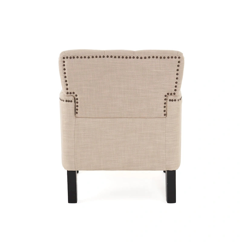 Malone Tufted Back Fabric Club Chair by Christopher Knight Home - 28.00 L x 29.50 W x 33.50 H 6