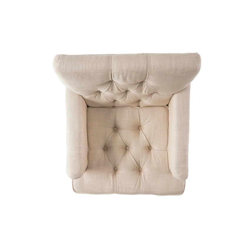 Malone Tufted Back Fabric Club Chair by Christopher Knight Home - 28.00 L x 29.50 W x 33.50 H 11